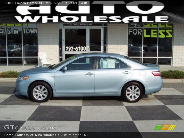 2007 Toyota Camry XLE V6 in Sky Blue Pearl