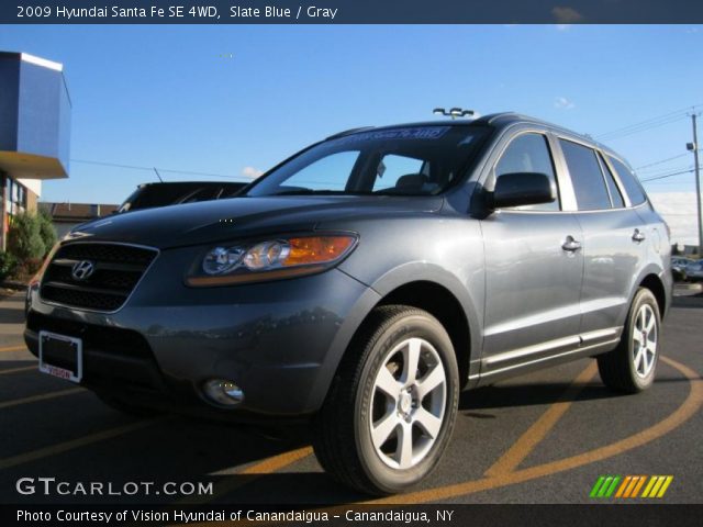 2009 Hyundai Santa Fe SE 4WD in Slate Blue