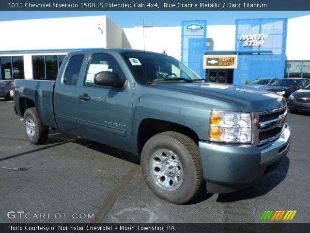 2011 Chevrolet Silverado 1500 LS Extended Cab 4x4 in Blue Granite Metallic