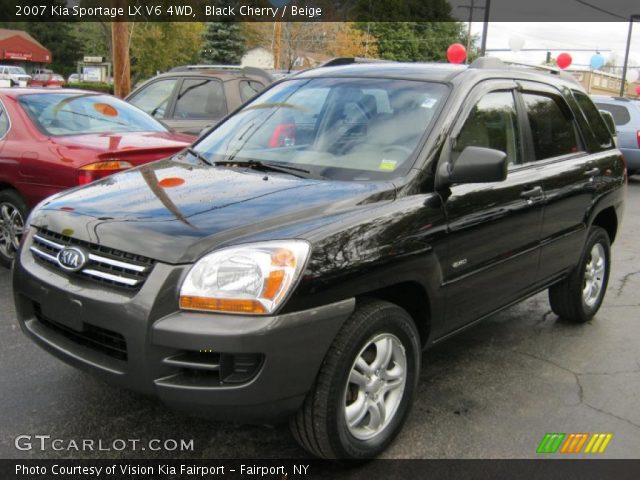 2007 Kia Sportage LX V6 4WD in Black Cherry