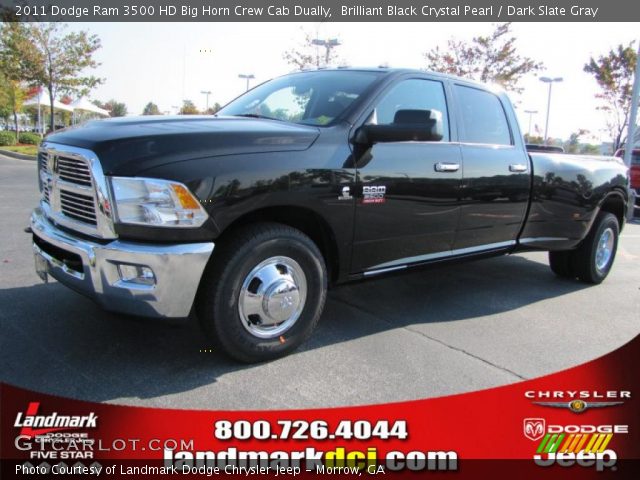2011 Dodge Ram 3500 HD Big Horn Crew Cab Dually in Brilliant Black Crystal Pearl