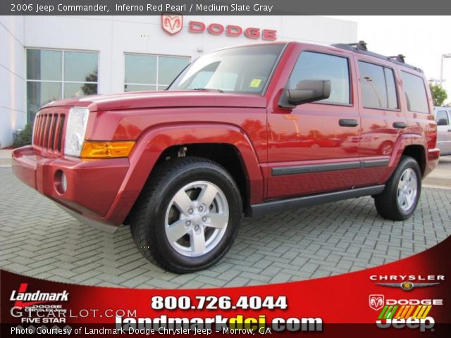 2006 Jeep Commander  in Inferno Red Pearl