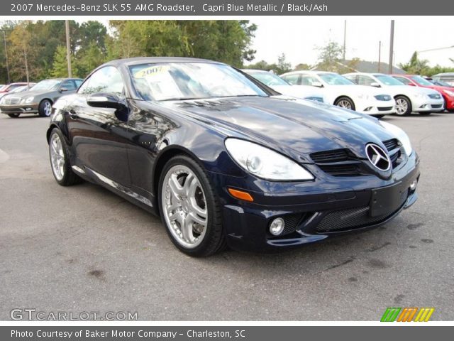 2007 Mercedes-Benz SLK 55 AMG Roadster in Capri Blue Metallic