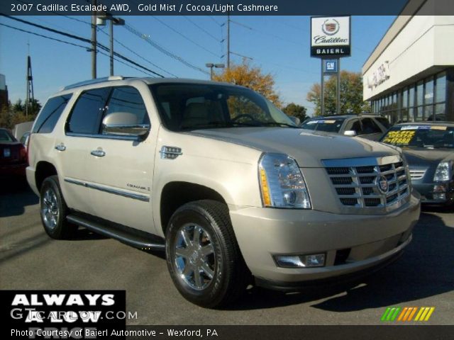 2007 Cadillac Escalade AWD in Gold Mist