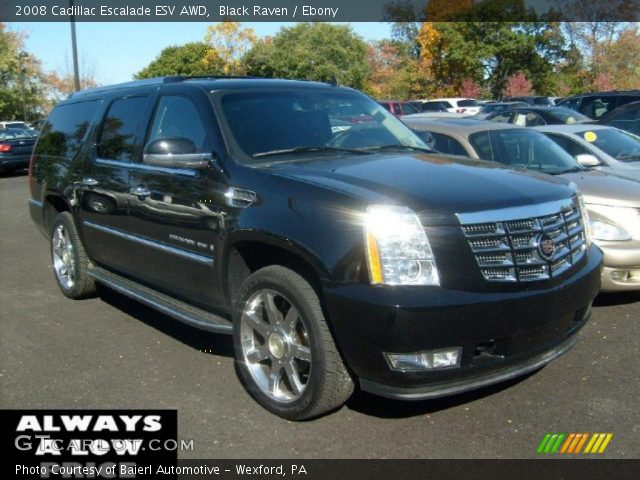 2008 Cadillac Escalade ESV AWD in Black Raven