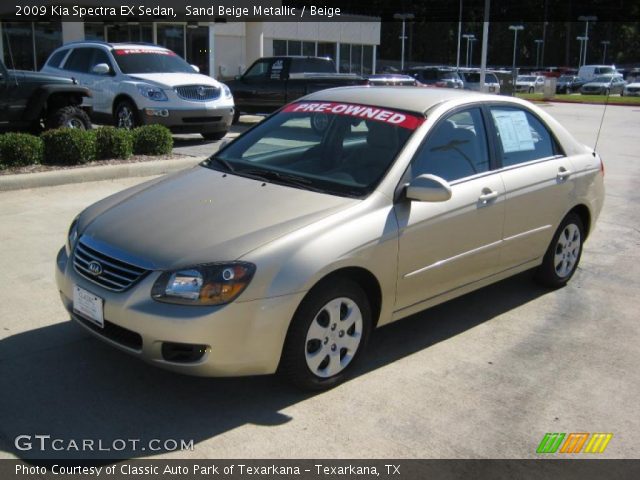 2009 Kia Spectra EX Sedan in Sand Beige Metallic