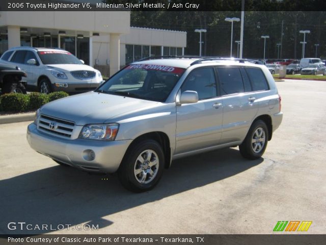 2006 Toyota Highlander V6 in Millenium Silver Metallic