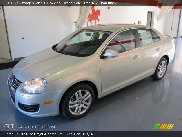 2010 Volkswagen Jetta TDI Sedan in White Gold Metallic