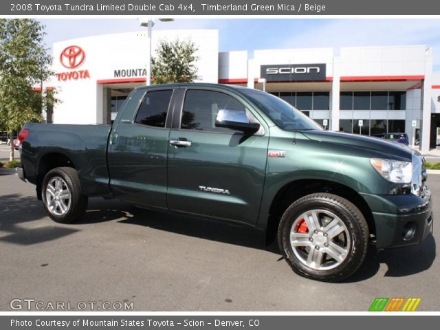2008 Toyota Tundra Limited Double Cab 4x4 in Timberland Green Mica