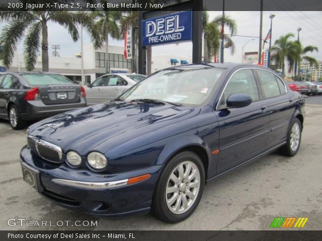 2003 Jaguar X-Type 2.5 in Pacific Blue Metallic