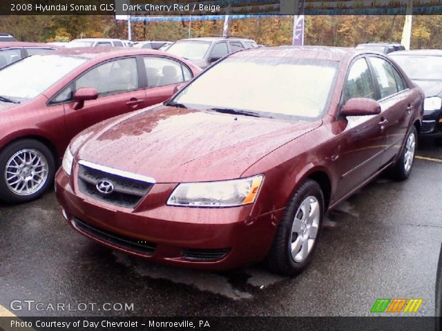 2008 Hyundai Sonata GLS in Dark Cherry Red