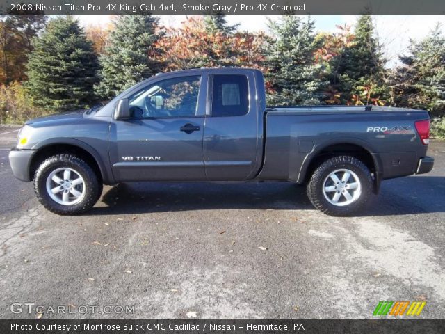 2008 Nissan Titan Pro-4X King Cab 4x4 in Smoke Gray