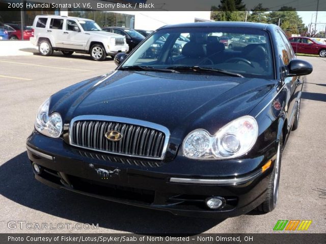 2005 Hyundai Sonata LX V6 in Ebony Black