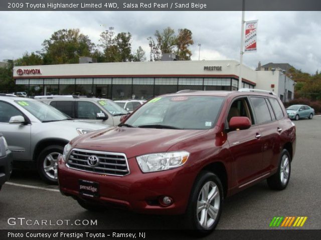 2009 Toyota Highlander Limited 4WD in Salsa Red Pearl