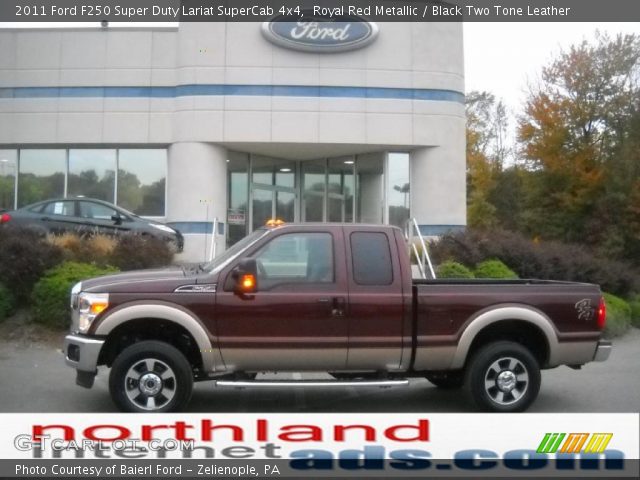 2011 Ford F250 Super Duty Lariat SuperCab 4x4 in Royal Red Metallic