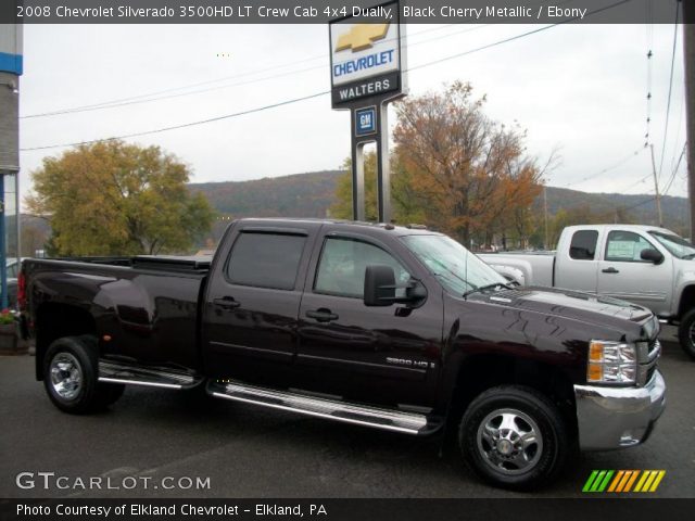 2008 Chevrolet Silverado 3500HD LT Crew Cab 4x4 Dually in Black Cherry Metallic