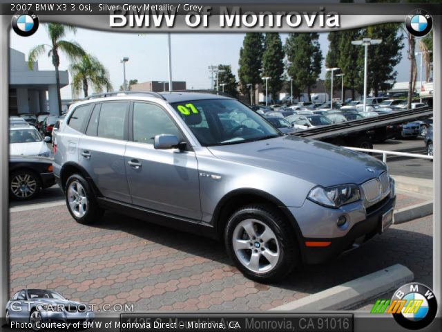 2007 BMW X3 3.0si in Silver Grey Metallic