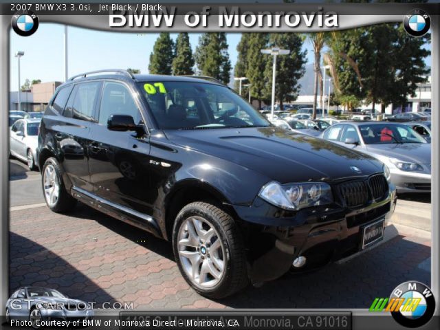2007 BMW X3 3.0si in Jet Black
