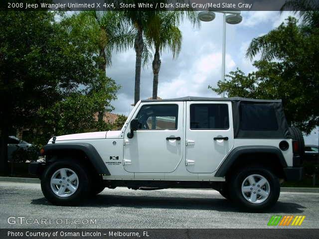 2008 Jeep Wrangler Unlimited X 4x4 in Stone White