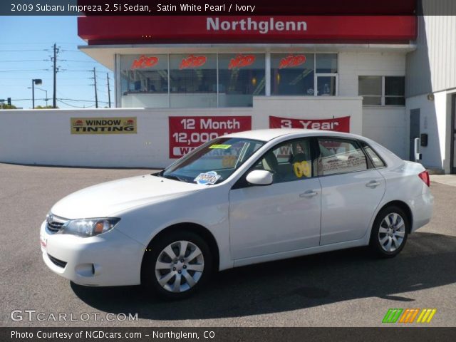 2009 Subaru Impreza 2.5i Sedan in Satin White Pearl