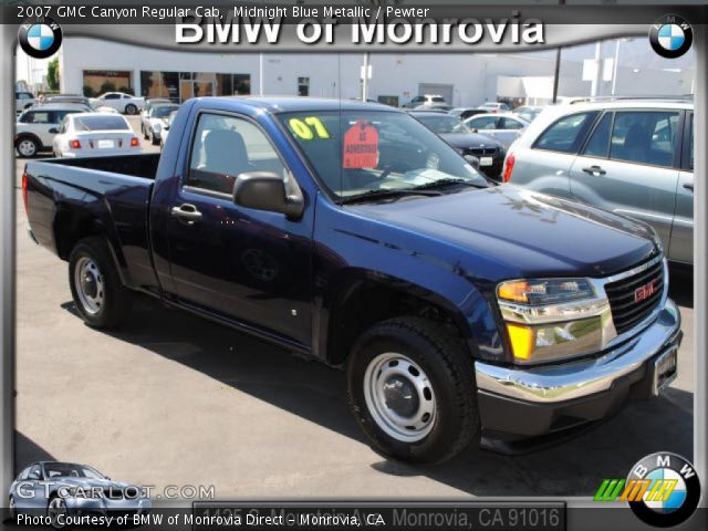 2007 GMC Canyon Regular Cab in Midnight Blue Metallic