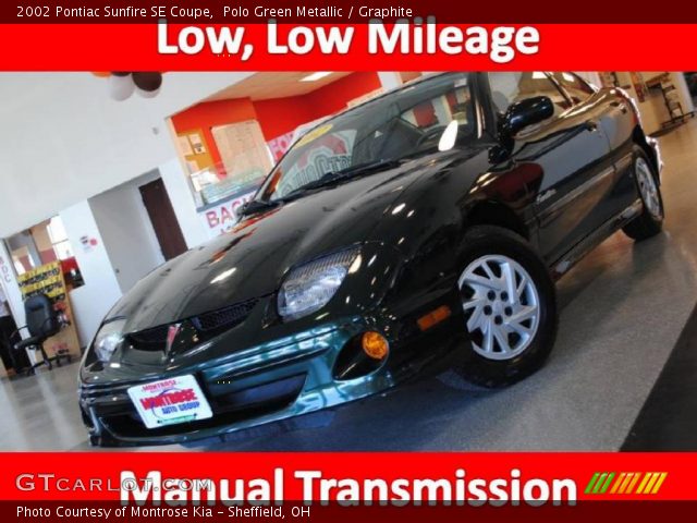 2002 Pontiac Sunfire SE Coupe in Polo Green Metallic