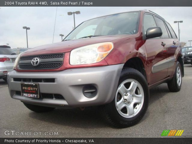 2004 Toyota RAV4 4WD in Salsa Red Pearl