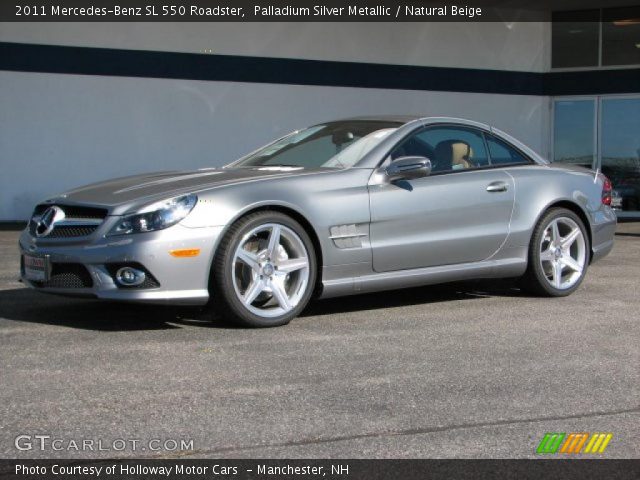 2011 Mercedes-Benz SL 550 Roadster in Palladium Silver Metallic
