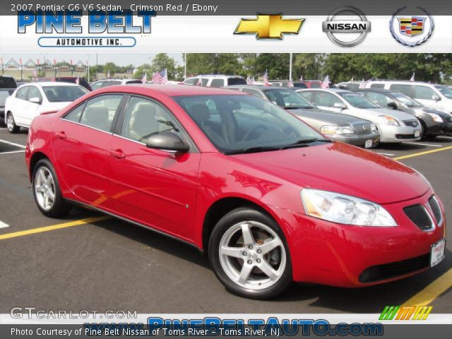2007 Pontiac G6 V6 Sedan in Crimson Red
