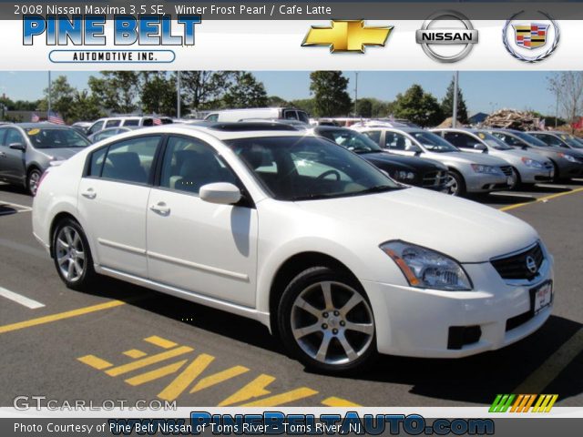 2008 Nissan Maxima 3.5 SE in Winter Frost Pearl