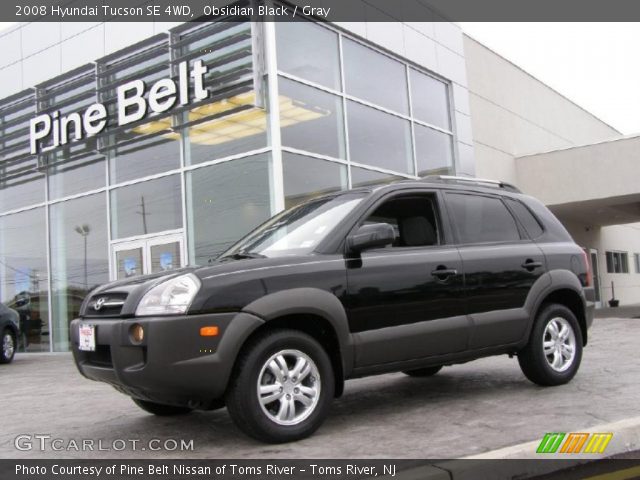 2008 Hyundai Tucson SE 4WD in Obsidian Black