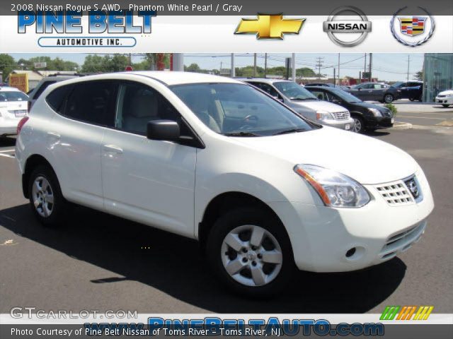 2008 Nissan Rogue S AWD in Phantom White Pearl