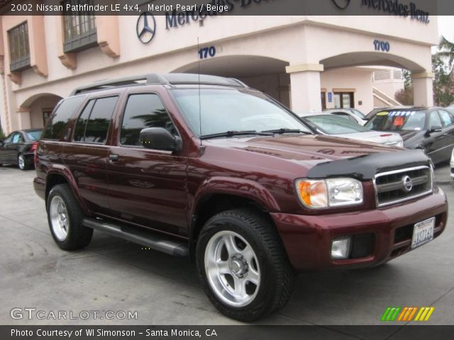 2002 Nissan Pathfinder LE 4x4 in Merlot Pearl