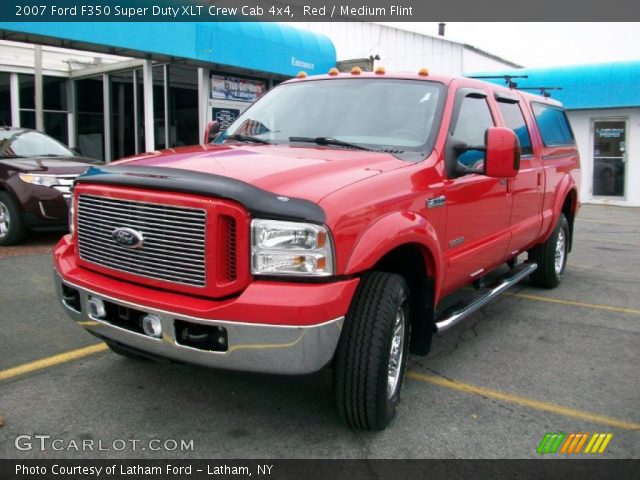 2007 Ford F350 Super Duty XLT Crew Cab 4x4 in Red