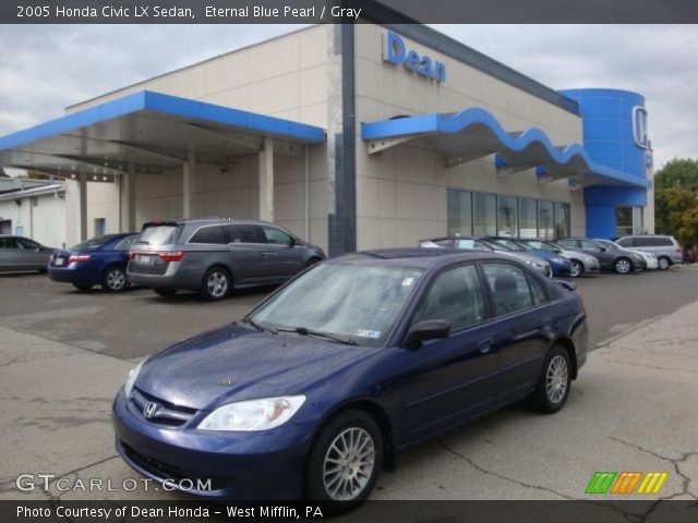 2005 Honda Civic LX Sedan in Eternal Blue Pearl