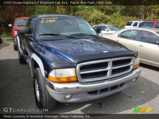 2000 Dodge Dakota SLT Extended Cab 4x4 in Patriot Blue Pearl