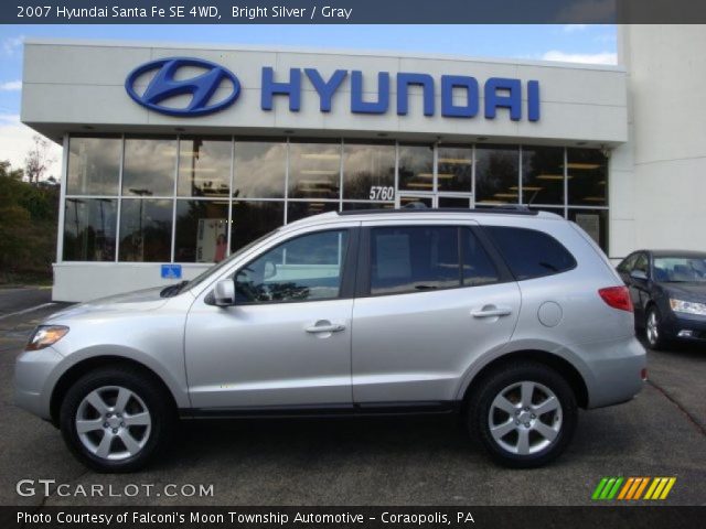 2007 Hyundai Santa Fe SE 4WD in Bright Silver