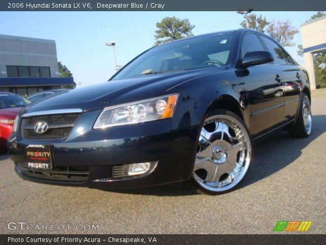 2006 Hyundai Sonata LX V6 in Deepwater Blue