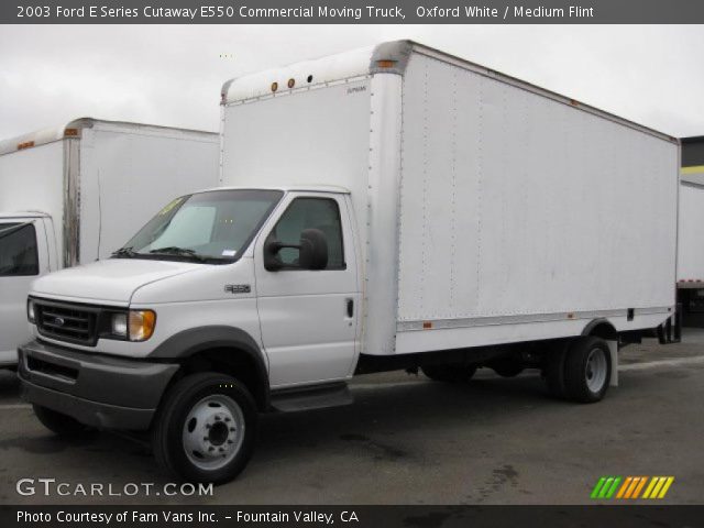 2003 Ford E Series Cutaway E550 Commercial Moving Truck in Oxford White