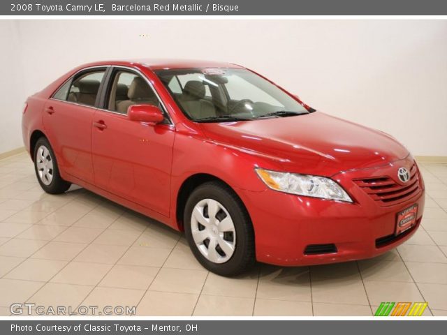 2008 Toyota Camry LE in Barcelona Red Metallic