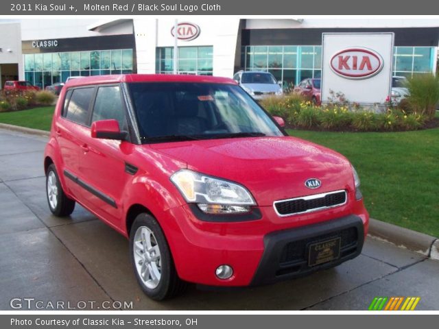 2011 Kia Soul + in Molten Red