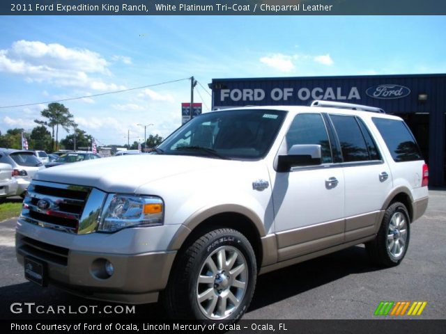 2011 Ford Expedition King Ranch in White Platinum Tri-Coat