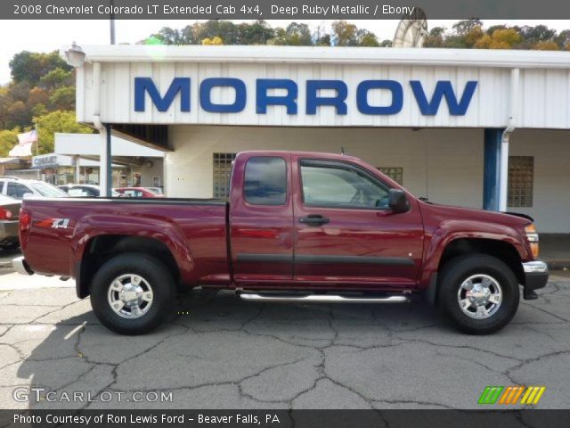 2008 Chevrolet Colorado LT Extended Cab 4x4 in Deep Ruby Metallic
