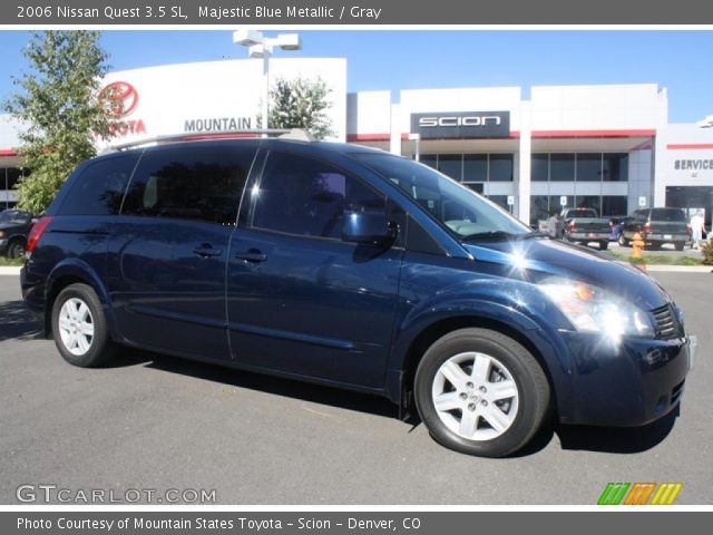2006 Nissan Quest 3.5 SL in Majestic Blue Metallic