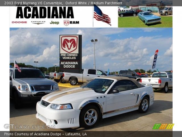 2003 Ford Mustang V6 Convertible in Oxford White