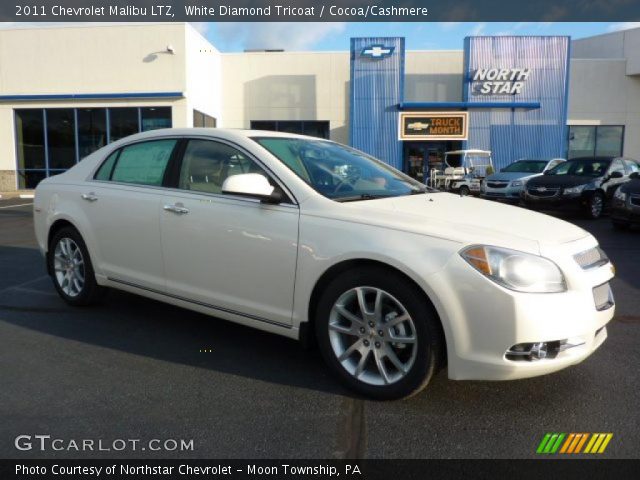2011 Chevrolet Malibu LTZ in White Diamond Tricoat