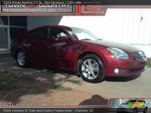 2004 Nissan Maxima 3.5 SL in Red Opulence