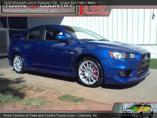 2008 Mitsubishi Lancer Evolution GSR in Octane Blue Pearl