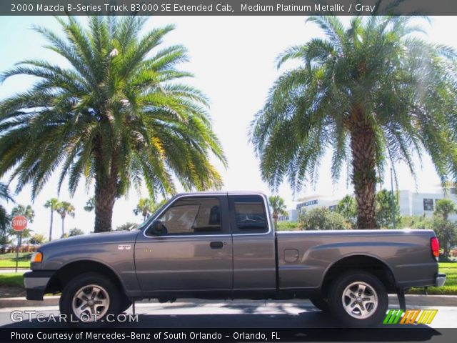 2000 Mazda B-Series Truck B3000 SE Extended Cab in Medium Platinum Metallic