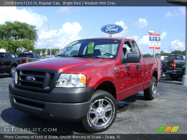2008 Ford F150 XL Regular Cab in Bright Red